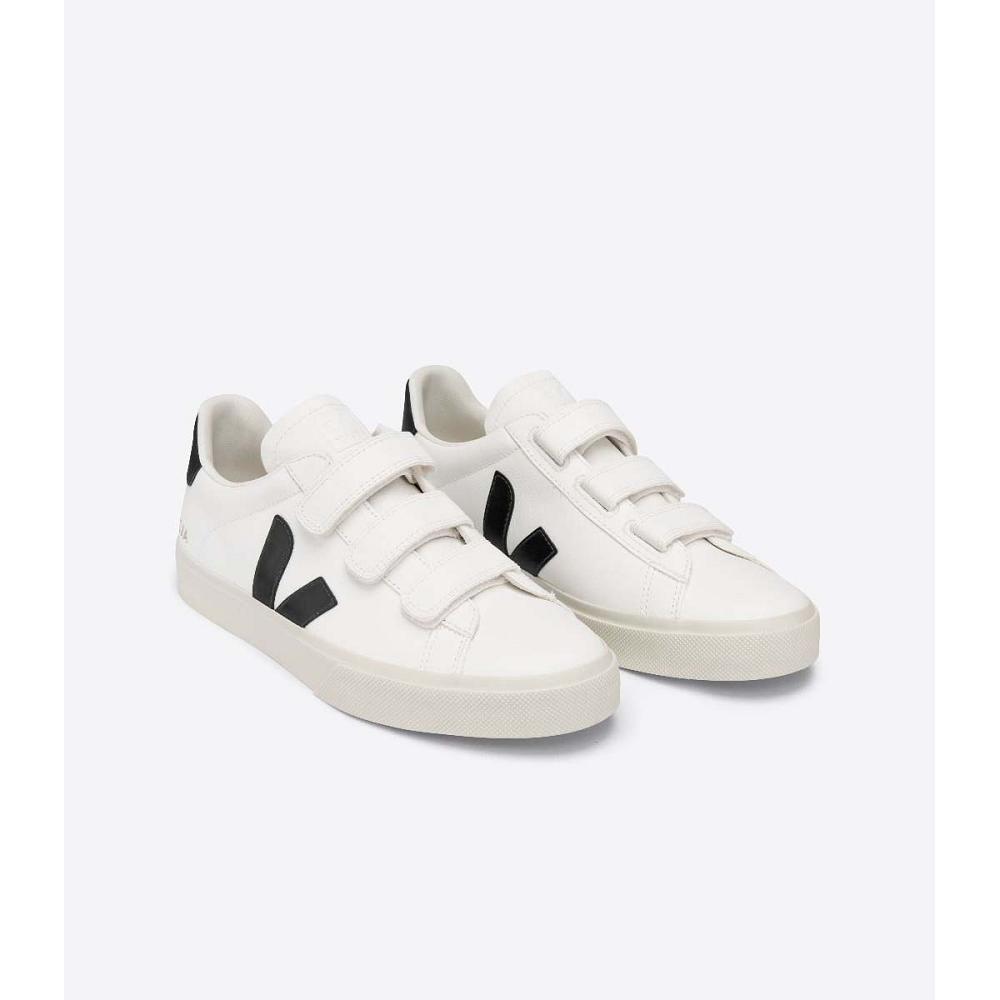 Veja RECIFE CHROMEFREE Men's Shoes White/Black | CA 197BEX